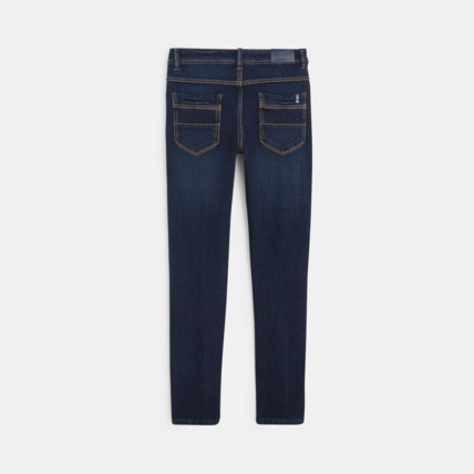 Avis Jean droit bi-stretch à effet délavé bleu garçon OKAIDI 4