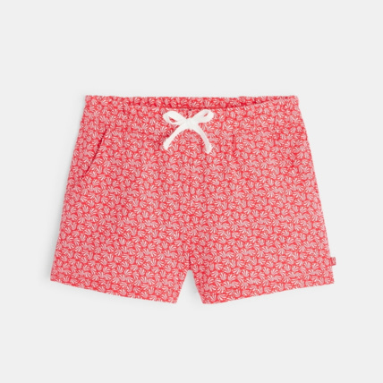 Avis Short maille imprimé feuillage rose fille OKAIDI 2