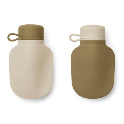 Avis Lot de 2 bouteilles à smoothie Silvia - Sandy khaki mix LIEWOOD 1