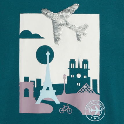 Avis T-shirt en coton piqué vert garçon OKAIDI 3