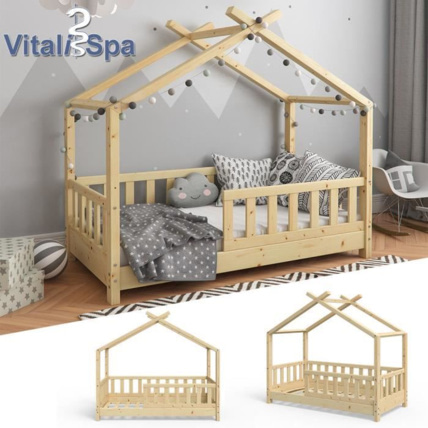Avis Lit cabane Design avec barrière VITALISPA 1