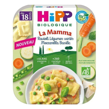 Avis Assiette raviolis légumes mozza bio HIPP 1