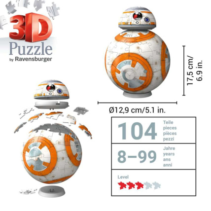 Avis Puzzle Star Wars BB8 - de 8 ans RAVENSBURGER 5