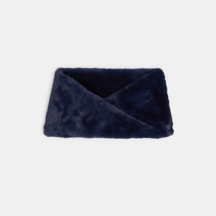 Avis Snood twisté en fausse fourrure bleu fille OKAIDI 1