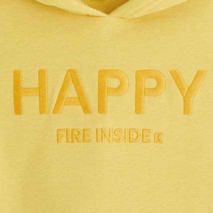Avis Sweat-shirt à capuche à message jaune garçon OKAIDI 2