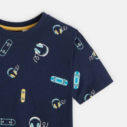 Avis T-shirt imprimé manches courtes bleu garçon OKAIDI 2