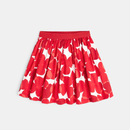 Jupe patineuse imprimee rouge fille OKAIDI Comparateur Avis Prix