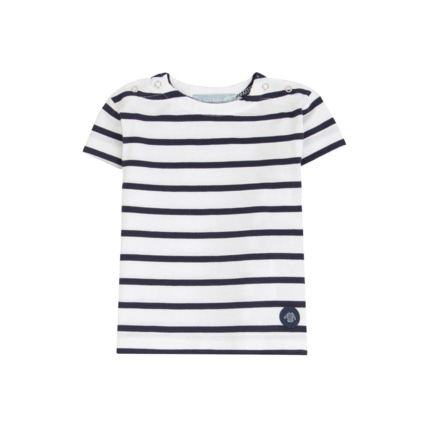 Avis Marinière "Hoëdic" Baby - coton léger - Blanc/Navire ARMOR-LUX 1