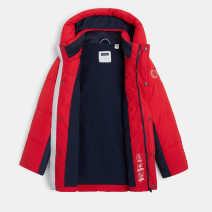 Avis Blouson doudoune à capuche rouge garçon OKAIDI 2