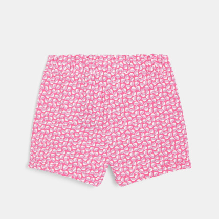 Avis Short en jersey imprimé rose fille OKAIDI 3