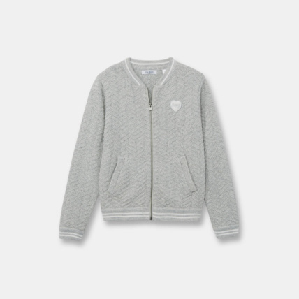 Avis Gilet zippé gris fille OKAIDI 1