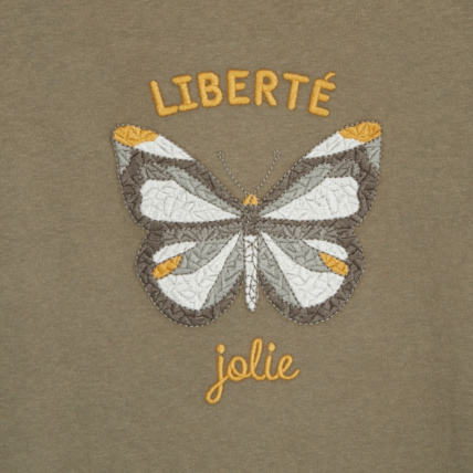 Avis T-shirt manches longues motif papillon vert fille OKAIDI 3