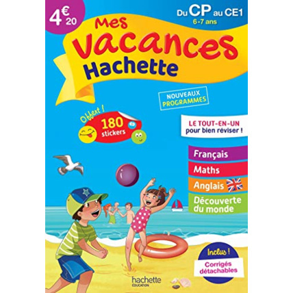 Avis Mes Vacances Hachette - Du CP au CE1 - Cahier de vacances 2022 Hachette Éducation 1
