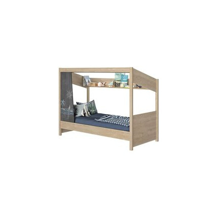 Avis Lit cabane Nathan avec tableau en ardoise et rangements GAMI 1