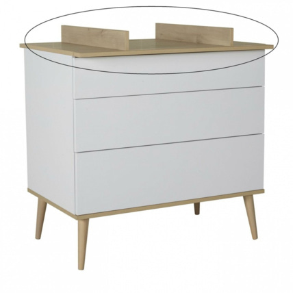 Avis Plan à langer pour commode Flow White et Oak QUAX 1