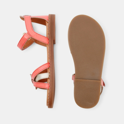 Avis Sandales à bride cuir verni roses fille OKAIDI 3