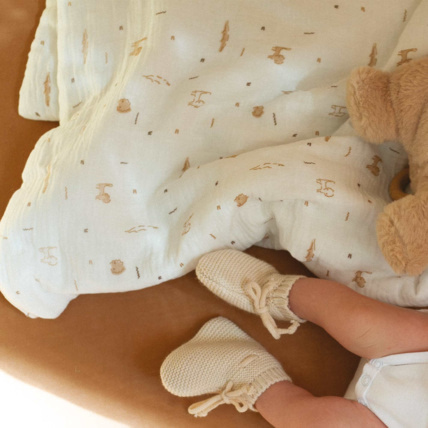 Avis Couverture bébé en mousseline de coton Trois Kilos Sept 2