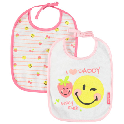 Avis Lot de 2 bavoirs en éponge print SmileyWorld Prémaman 2