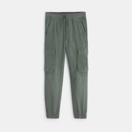 Avis Pantalon cargo en toile vert garçon OKAIDI 2