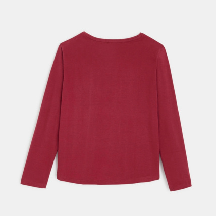Avis T-shirt Grand Cœur violet fille OKAIDI 4
