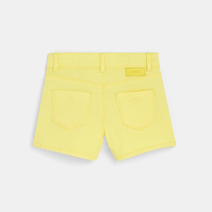 Avis Short en toile jaune fille OKAIDI 4