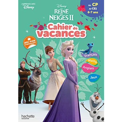 Avis Disney - Reine des Neiges - Du CP au CE1 - Cahier de vacances 2023 Hachette Éducation 1
