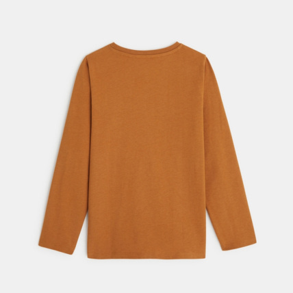 Avis T-shirt manches longues imprimé espace orange garçon OKAIDI 3