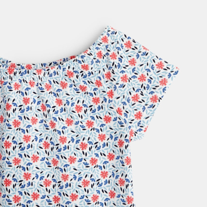 Avis Pyjama d'été imprimé 2 pièces bleu fille OKAIDI 3