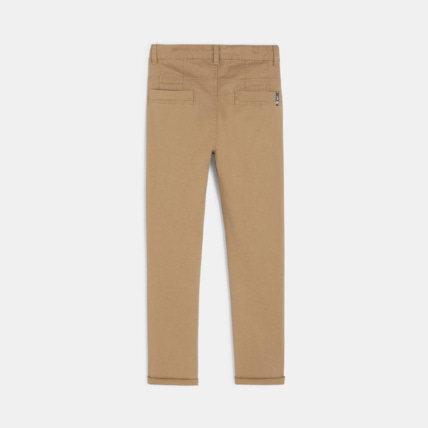 Avis Pantalon relax fit stretch beige garçon OKAIDI 4