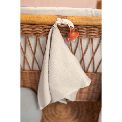 Avis Doudou lange attache tétine en gaze de coton, Jeanne Sevira Kids 5