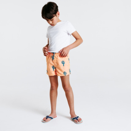Avis Short de bain imprimé "Cactus" orange garçon OKAIDI 1