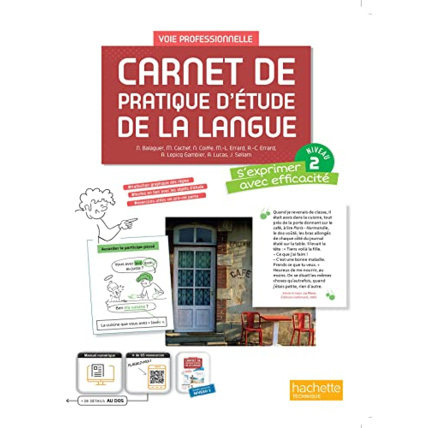 Avis Carnet de pratique d'étude de la langue voie professionnelle - niveau 2 - Livre élève - éd. 2023 Hachette Éducation 1