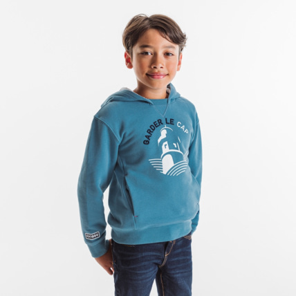 Avis Sweat-shirt à capuche fourrée bleu garçon OKAIDI 2