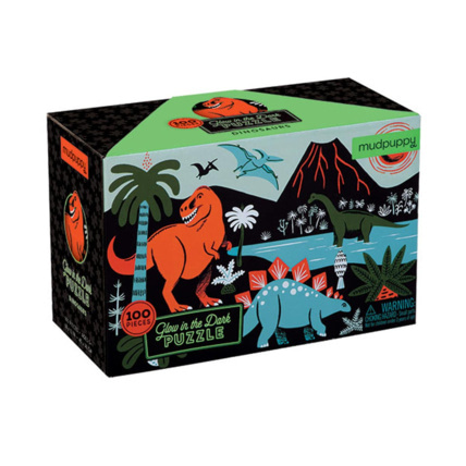 Avis Puzzle phosphorescent Dinosaures 100 pièces MUDPUPPY 1