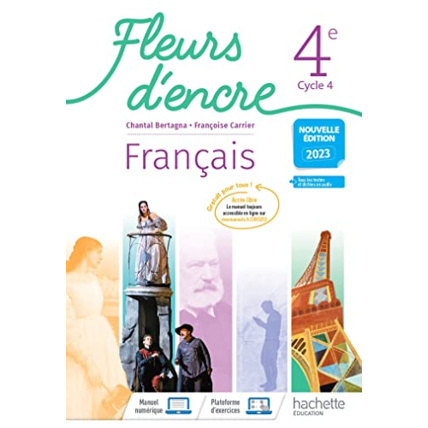 Avis Fleurs d'encre Français 4e - Livre élève - Ed. 2023 Hachette Éducation 1