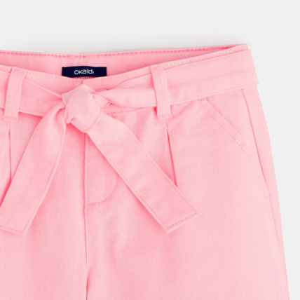 Avis Short à pinces rose fille OKAIDI 3