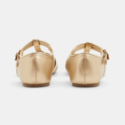 Avis Ballerines salomés dorées jaunes fille OKAIDI 4