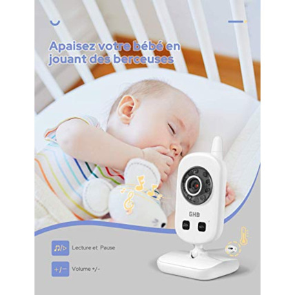 Avis Babyphone vidéo 2.4 pouces GHB 6