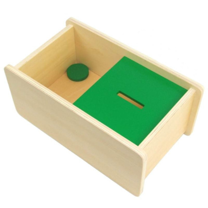 Avis Boite avec passage pour palet ambiance montessori 1