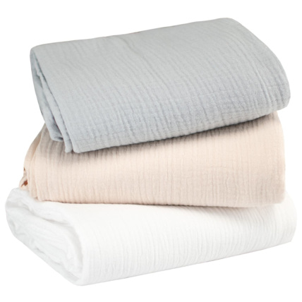 Avis Lot de 3 maxi langes en gaze de coton Sevira Kids 1