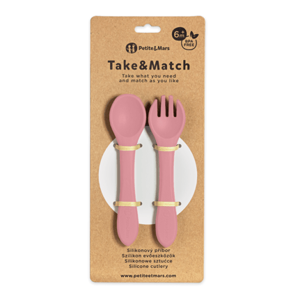 Avis Set de Couverts en Silicone TAKE&MATCH 6m+ Petite&Mars 2