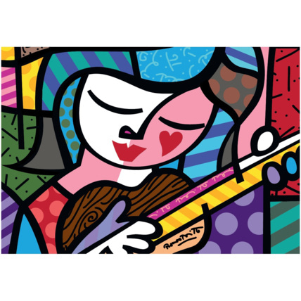 Avis Puzzle Romero Britto - Girl with guitar BLUEBIRD PUZZLE 1