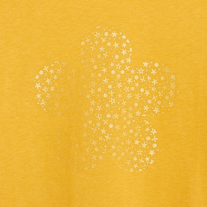 Avis T-shirt à motif irisé Fleur jaune fille OKAIDI 2