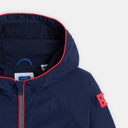 Avis Coupe-vent déperlant à capuche bleu garçon OKAIDI 4