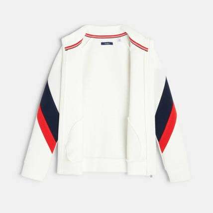 Avis Sweat zippé blanc garçon OKAIDI 3