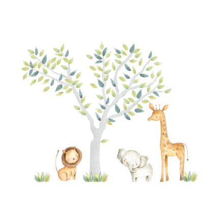 Avis Stickers arbres et animaux de safari Mon Lit Cabane 1