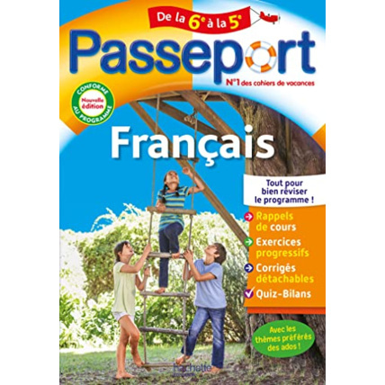 Avis Passeport Français De la 6e à la 5e - Cahier de vacances 2023 Hachette Éducation 1