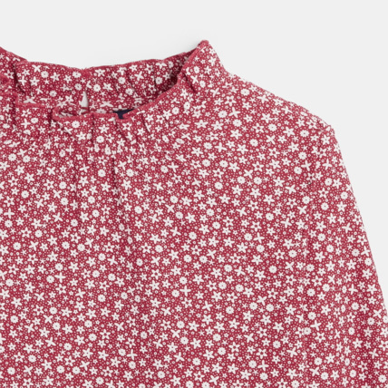 Avis Blouse imprimée à col collerette rose fille OKAIDI 3