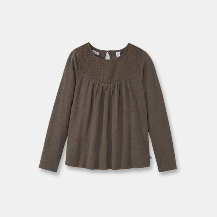 Avis T-shirt brodé vert fille OKAIDI 1