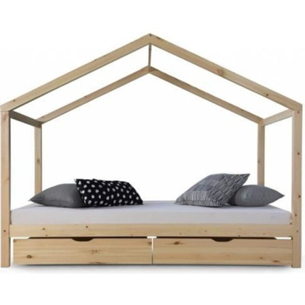 Avis Lit cabane D avec tiroirs HOMESTYLE4U 1